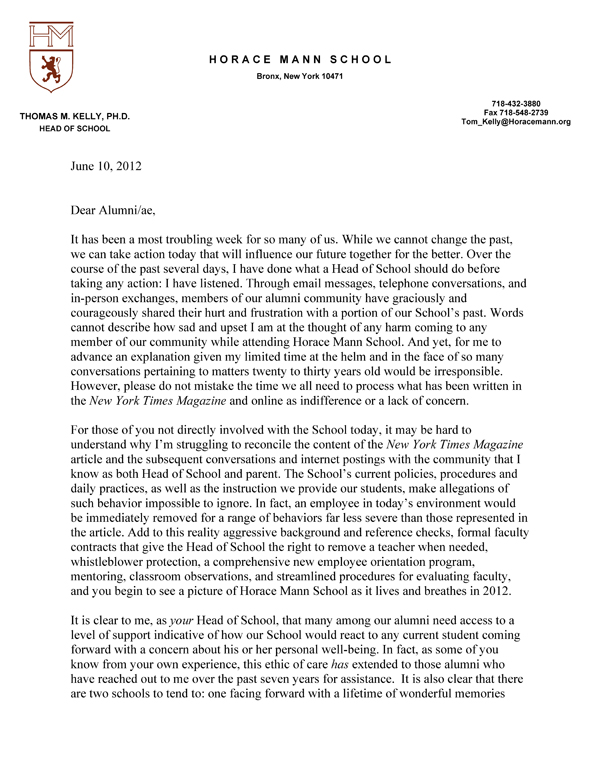 application letter to college director